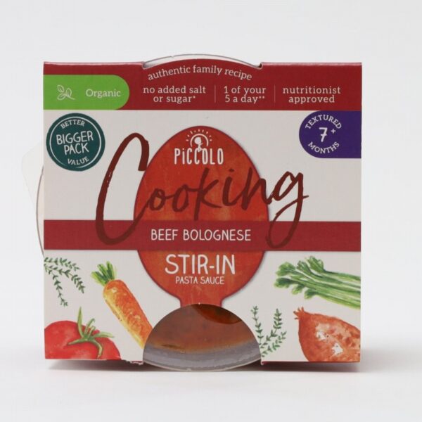 Piccolo Organic Bolognese Stir-In Sauce (120g) - Organic to your door