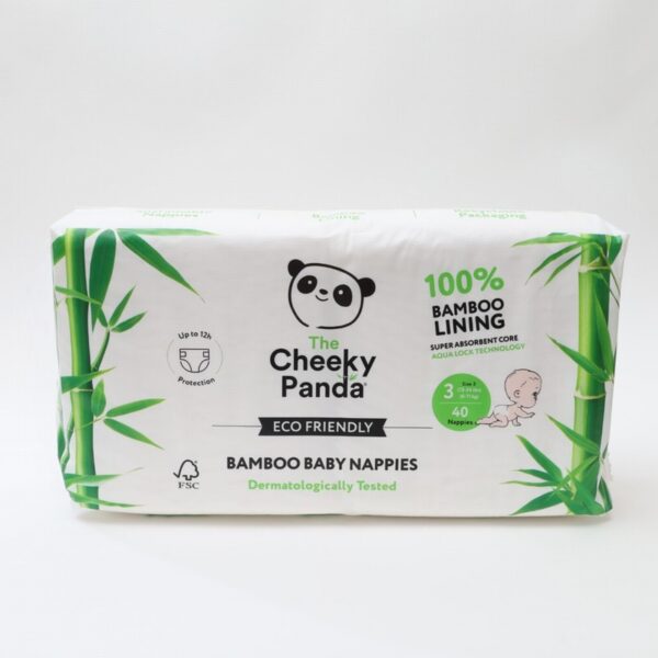 The Cheeky Panda Nappies Size 3 (40s) - Organic to your door