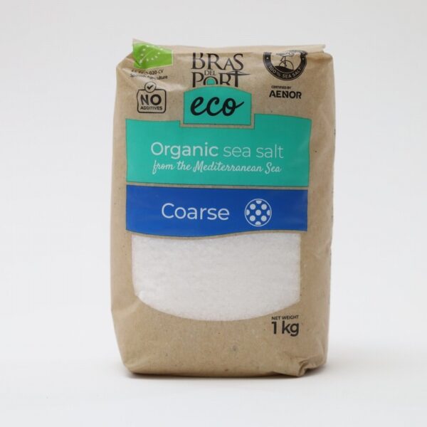 Bras del Port Organic Spanish Sea Salt – Coarse (1kg) - Organic to your door