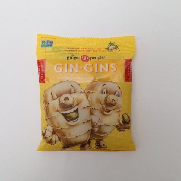 GinGins Hard Ginger Candy Mini Bag (60g) - Organic to your door