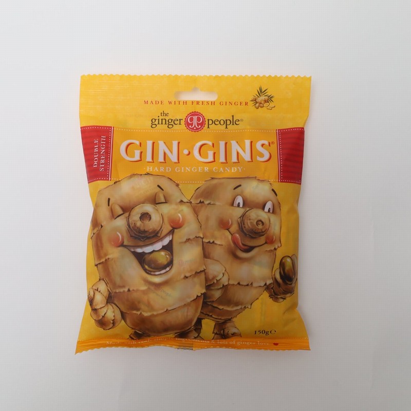 GinGins Hard Ginger Candy Share Bag (150g) - Organic to your door