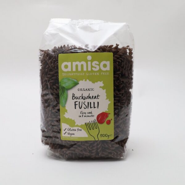 Amisa Organic Buckwheat Fusilli (500g) - Organic to your door