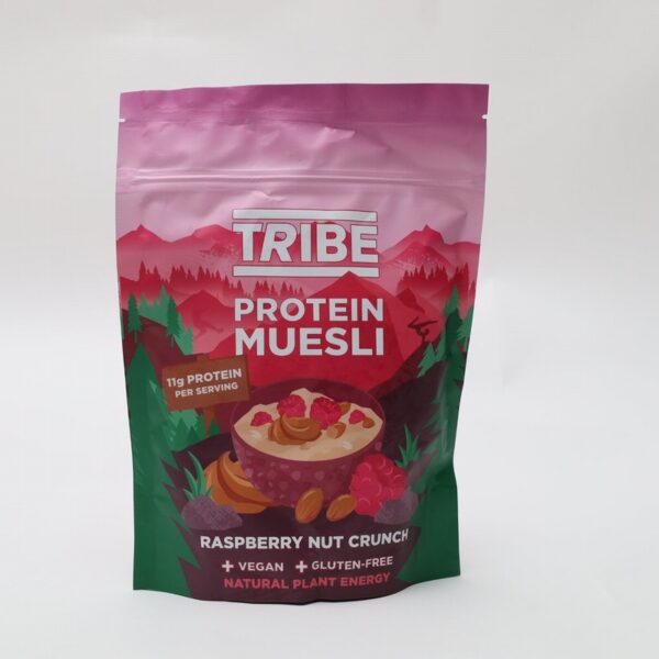 Tribe Protein Muesli Raspberry Nut Crunch (400g) - Organic to your door