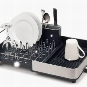 Joseph & Joseph Extendable Steel Grey Dish Rack - Organic to your door