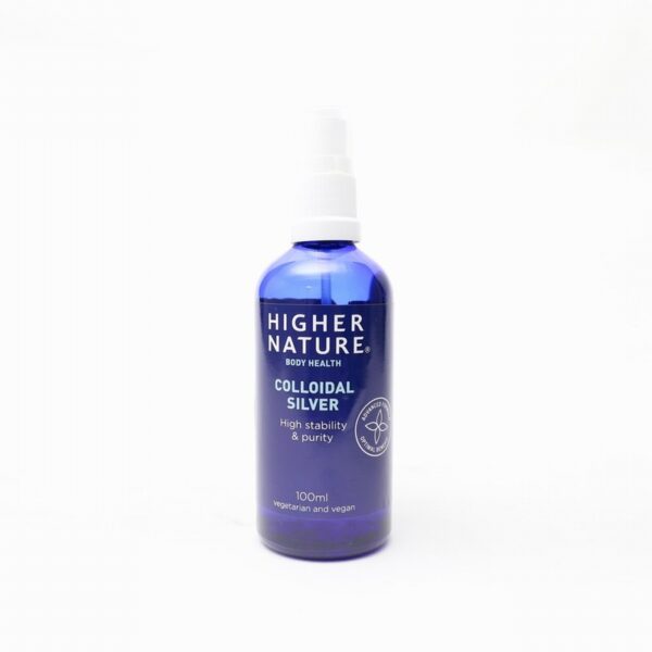 Higher Nature Colloidal Silver Spray (100ml) - Organic to your door