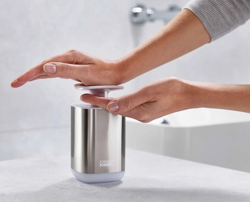Presto Steel Soap Dispenser – Grey - Organic to your door