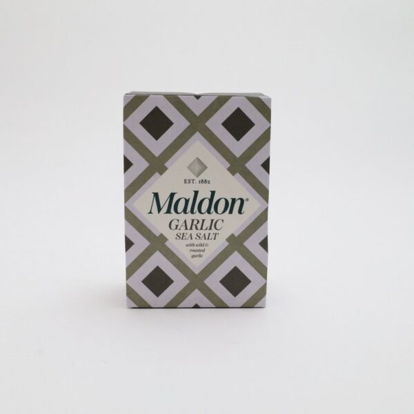 Maldon Garlic Sea Salt (100g) - Organic to your door