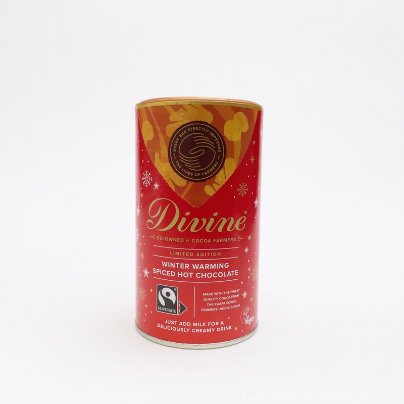 Divine Fairtrade Winter Spiced Hot Chocolate (300g) - Organic to your door