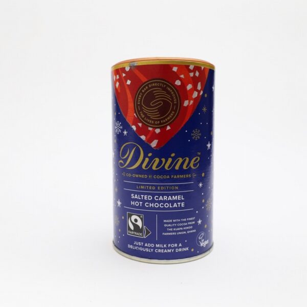 Divine Fairtrade Salted Caramel Hot Chocolate (300g) - Organic to your door