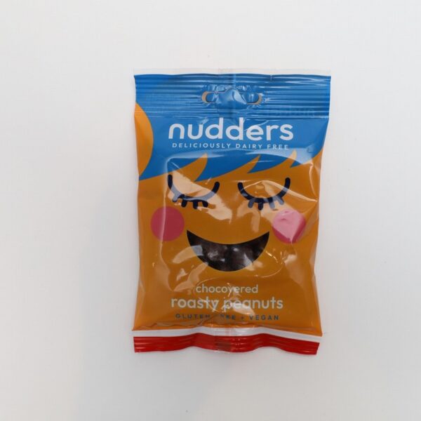 Nudders Chocovered Roasty Peanuts (65g) - Organic to your door