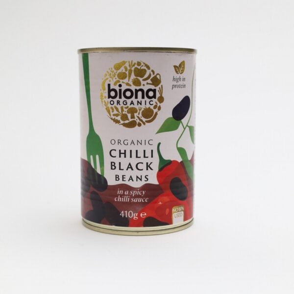 Organic Chilli Black Beans (410g) - Organic to your door