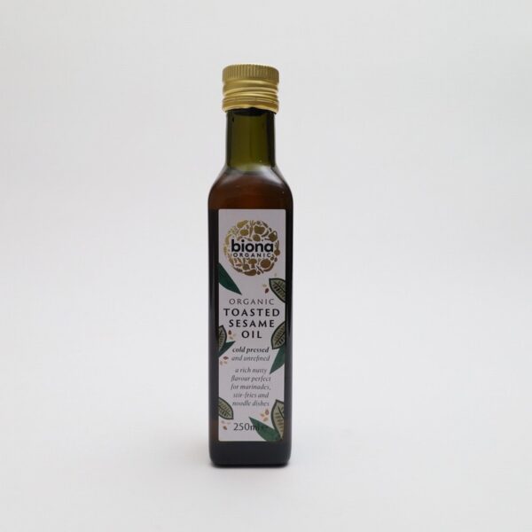 Organic Toasted Sesame Oil (250ml) - Organic to your door