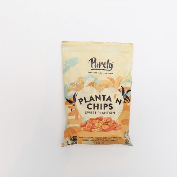 Purely Plantain Sweet Plantain Crisps (75g) - Organic to your door