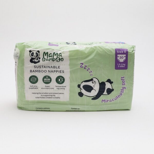 Mama Bamboo Organic Nappies Size 0 (30s)