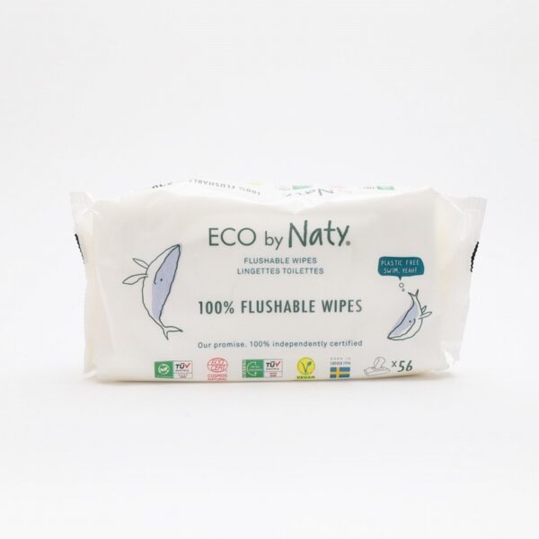 Naty Flushable Wipes (52s) - Organic to your door