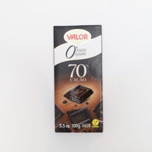 Valor 70% Sugar Free Chocolate (100g) - Organic to your door