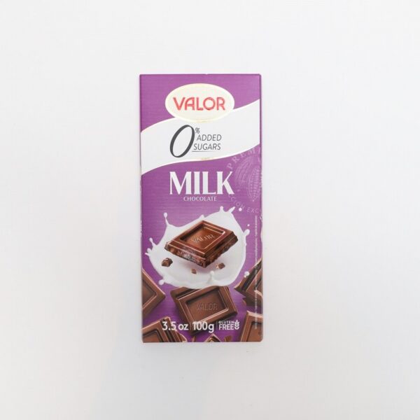 Valor Sugar Free Milk Chocolate (100g) - Organic to your door