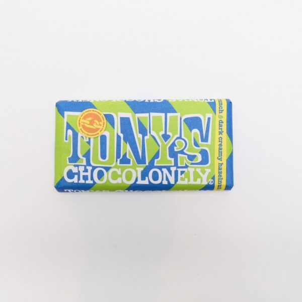 Tony’s Chocolonely Dark Chocolate Creamy Hazelnut (180g) - Organic to your door