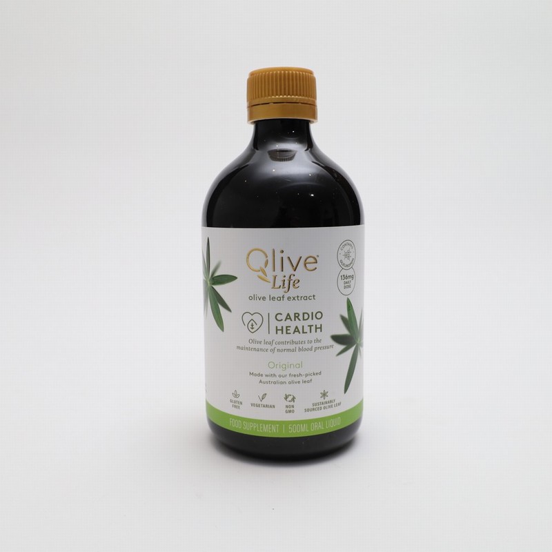 Olive Life Cardio Health Olive Leaf Extract – Original (500ml) - Organic to your door