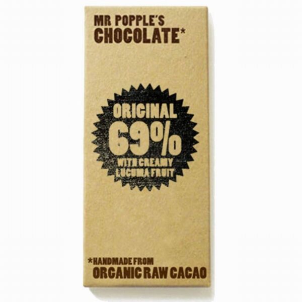 Mr Popple’s Organic Raw Chocolate – 69% Original (50g) - Organic to your door