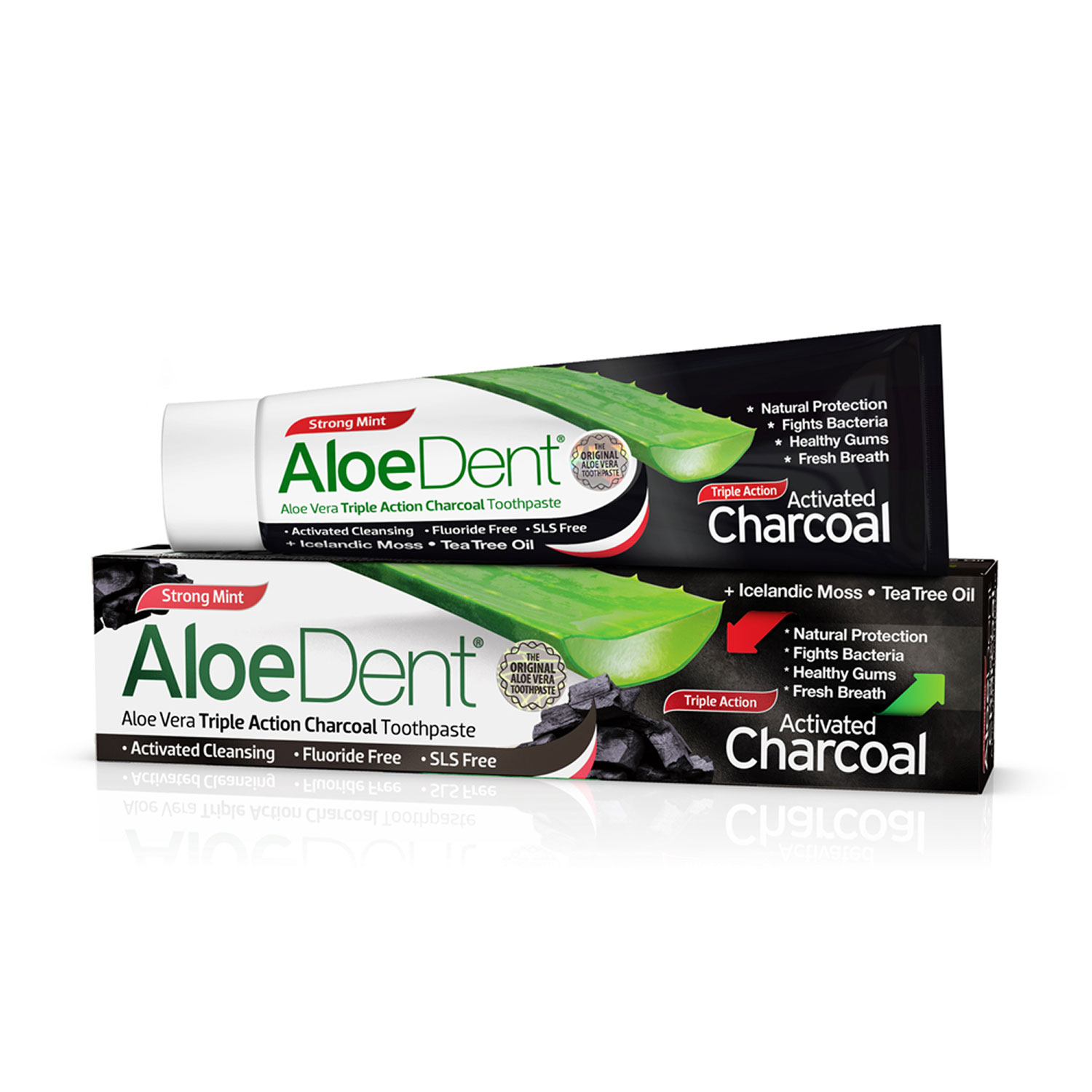 Aloe Dent Charcoal Toothpaste (100ml) - Organic to your Door