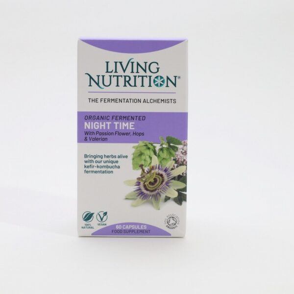 Living Nutrition Organic Fermented Night Time (60s) - Organic to your door