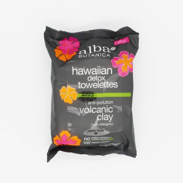 Hawaiian Detox Volcanic Clay Cleansing Towelettes (30s) - Organic to your door