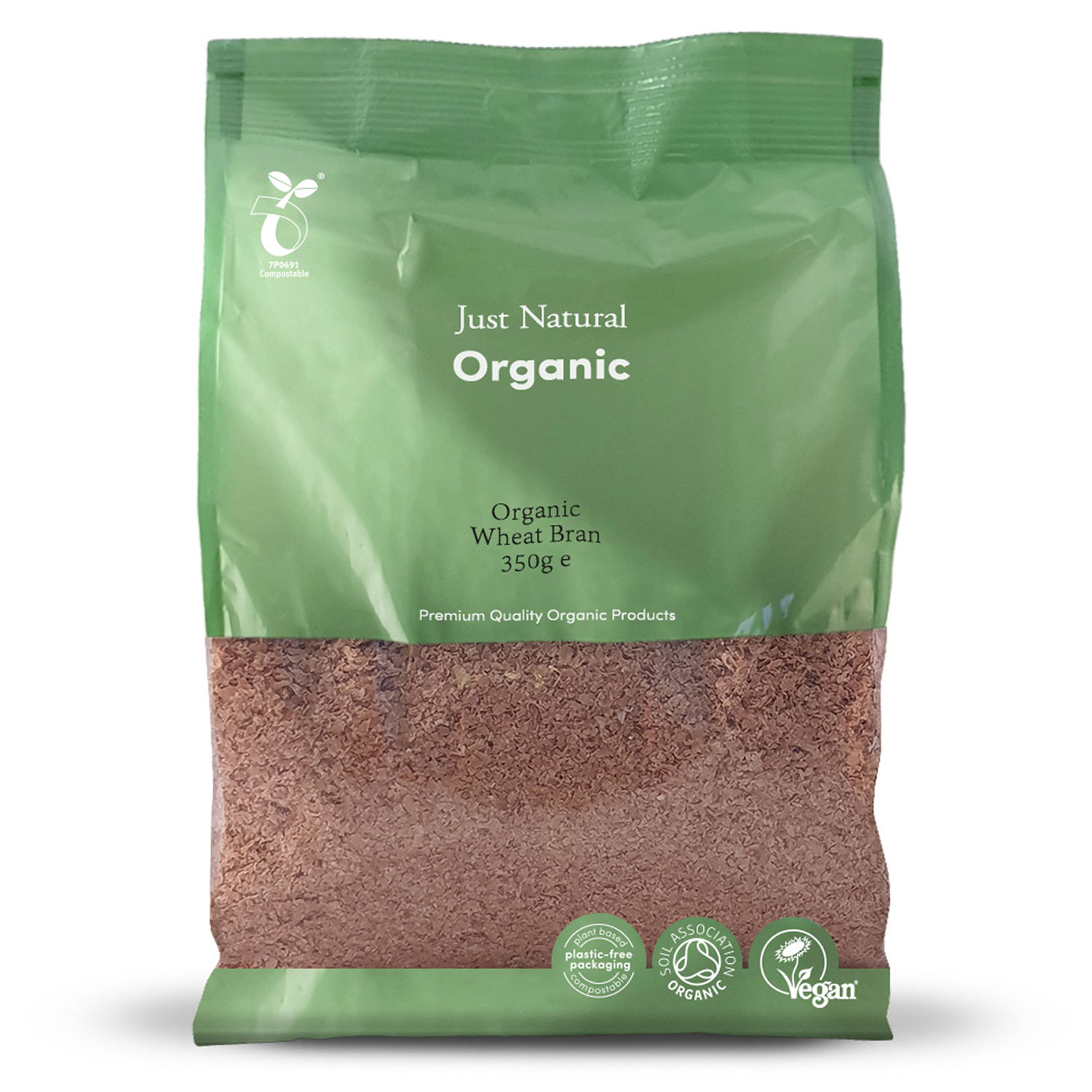 Just Natural Organic Wheat Bran (350g) Organic to your Door