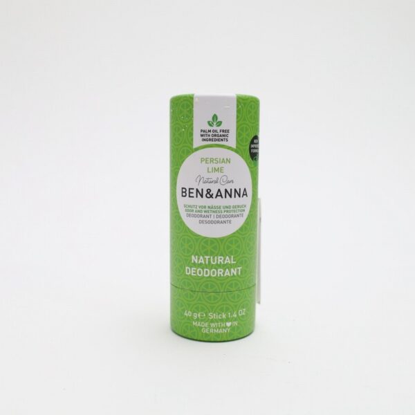 Plastic Free Deodorant Stick – Persian Lime (40g) - Organic to your door