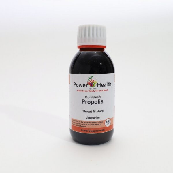 Power Health Bumbles® Propolis Throat Mixture (150ml) - Organic to your door