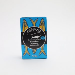 Fish4Ever Sardines in Organic Sunflower Oil (120g) - Organic to your door