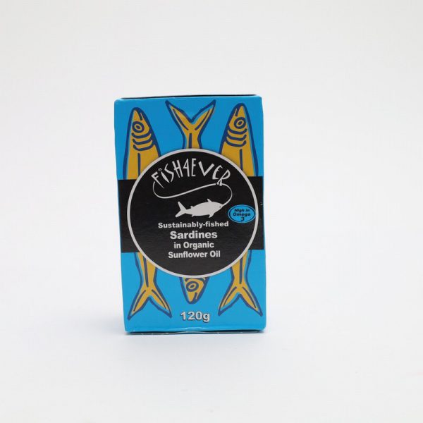 Fish4Ever Sardines in Organic Sunflower Oil (120g)