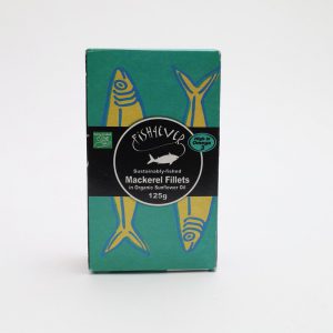 Fish4Ever Mackerel Fillets in Organic Sunflower Oil (125g) - Organic to your door