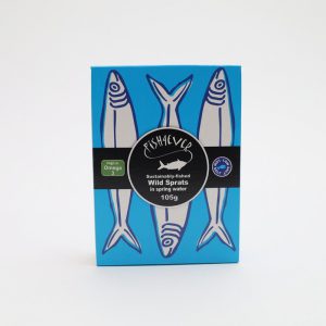 Fish4Ever Sprats in Spring Water (105g) - Organic to your door