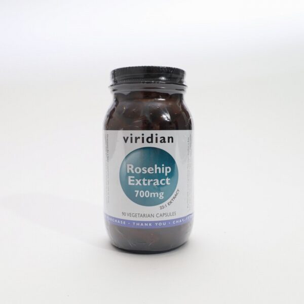 Viridian Rosehip Extract 700mg (90s) - Organic to your door