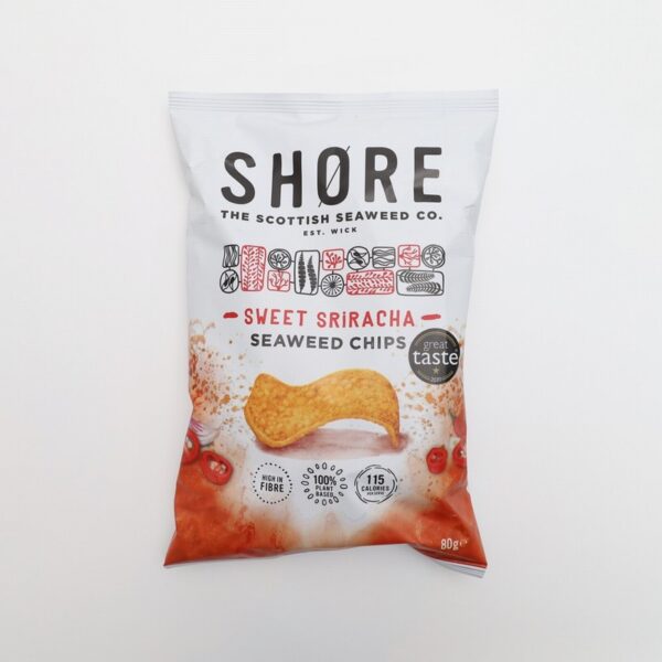 Shore Seaweed Chips – Sweet Sriracha (80g) - Organic to your door