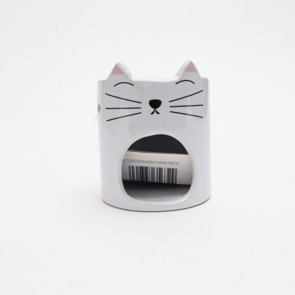 Amour Natural Ceramic Essential Oil Burner - White Cat (each)