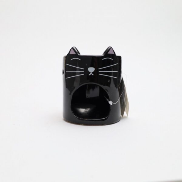 Amour Natural Ceramic Essential Oil Burner – Black Cat (each) - Organic to your door