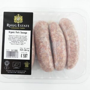 Rhug Estate Organic Traditional Pork Sausage - Organic to your door