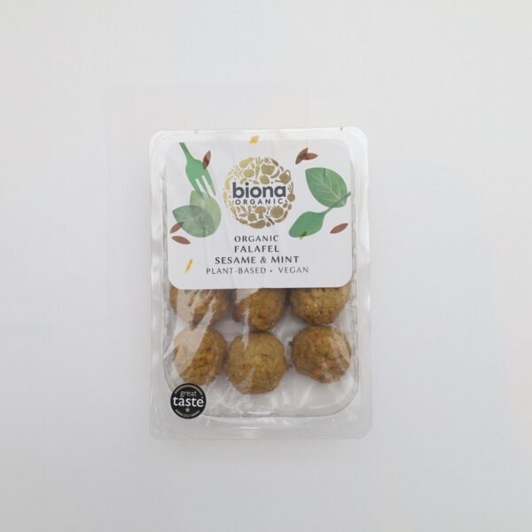 Biona Organic Falafel Balls – Sesame & Mint (220g) - Organic to your door