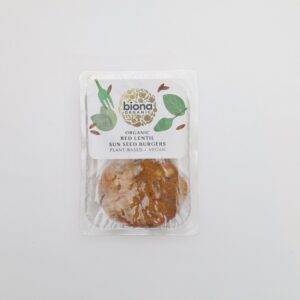 Red Lentil Sun Seed Burgers (160g) - Organic to your door