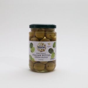 Organic Italian Pitted Green Olives (280g) - Organic to your door