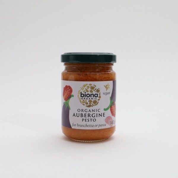 Biona Organic Aubergine Pesto (140g) - Organic to your door