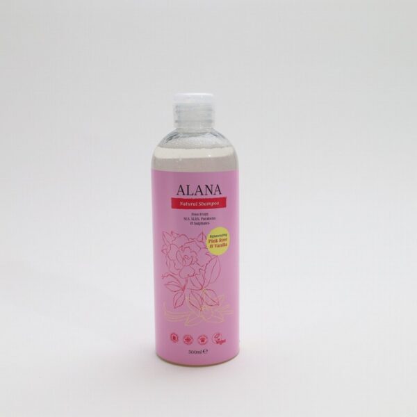 Alana Pink Rose & Vanilla Shampoo (500ml) - Organic to your door