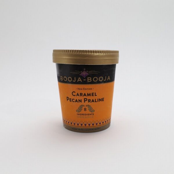 Caramel Pecan Praline Ice Cream (465ml) - Organic to your door