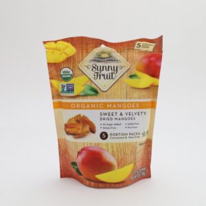 Sunny Fruits Organic Dried Mango (5x20g) - Organic to your door