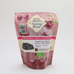 Sunny Fruit Organic Dried Tart Cherries (5x20g) - Organic to your door