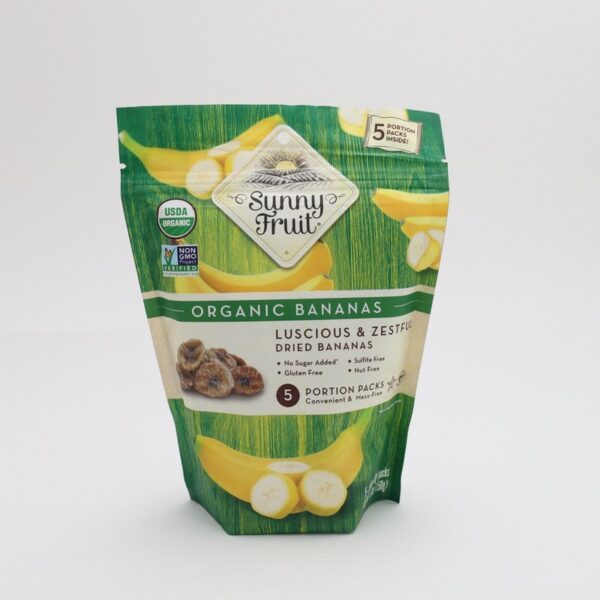 Sunny Fruit Organic Dried Banana (5x30g) - Organic to your door