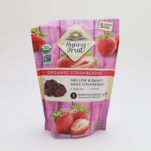 Sunny Fruit Organic Dried Soft Strawberries (5x20g) - Organic to your door