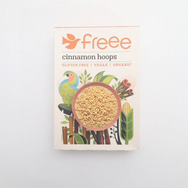 Doves Farm Organic Cinnamon Hoops (375g) - Organic to your door